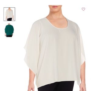 Rachel by Rachel Roy blouse open sleeves loose fit